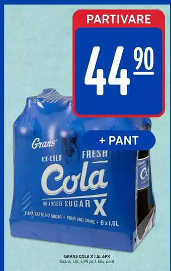 Rema 1000 GRANS COLA X 1,5L 6PK tilbud