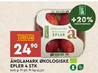 Coop Mega Änglamark økologiske epler 4 stk tilbud