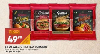 Coop Mega Et utvalg grilstad burgere tilbud