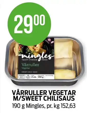 Kiwi Vårruller produkt vegetar m/sweet chilisaus tilbud