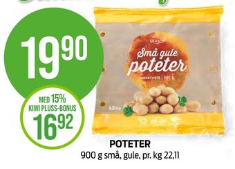 Kiwi Poteter tilbud