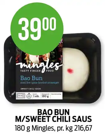 Kiwi Produkt bao bun m/sweet chili saus tilbud