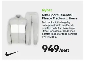 XXL Sport Nike Sport Essential Fleece Tracksuit, Herre tilbud