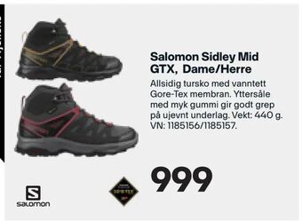 XXL Sport Salomon Sidley Mid GTX, Dame/Herre tilbud
