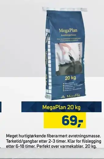 Megaflis MegaPlan 20 kg tilbud