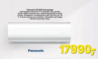 Megaflis Panasonic HZ XKE Varmepumpe tilbud