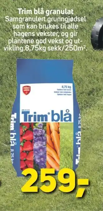 Megaflis Trim blå granulat tilbud