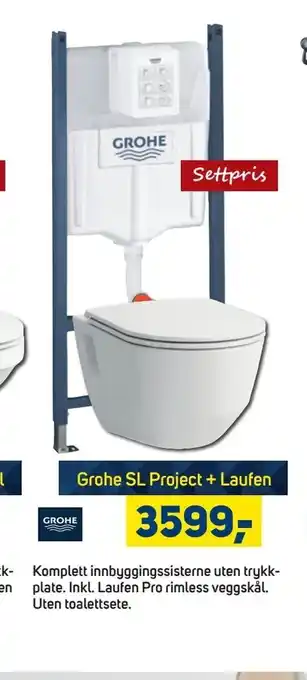 Megaflis Grohe SL Project + Laufen tilbud