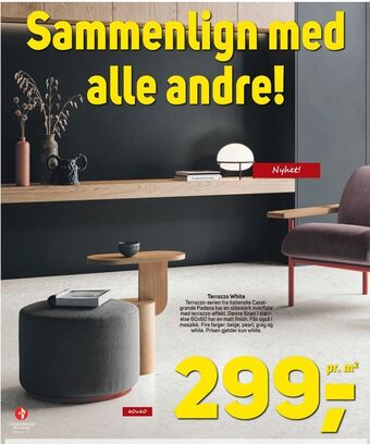 Megaflis Terrazzo White tilbud