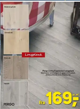 Megaflis Pergo Living Expression Longplank tilbud