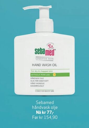 Apotek 1 Sebamed håndvask olje tilbud