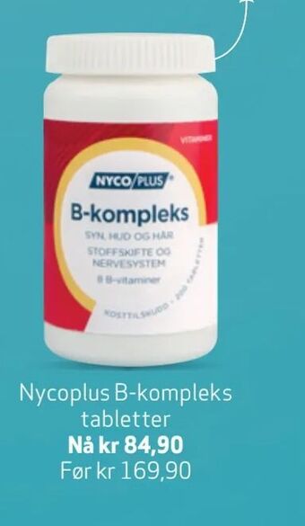 Apotek 1 Nycoplus B-kompleks tabletter tilbud