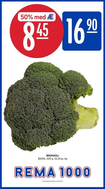 Rema 1000 Brokkoli tilbud