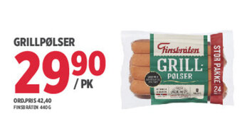 Jacobs Grillpølser tilbud
