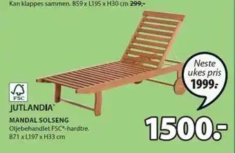 JYSK Mandal Solseng tilbud