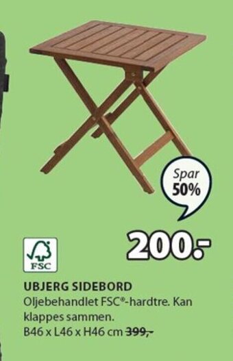 JYSK Ubjerg Sidebord tilbud