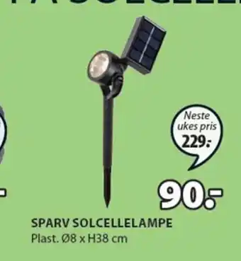 JYSK Sparv Solcellelampe tilbud