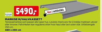 jem & fix Markise M/Halvkassett tilbud