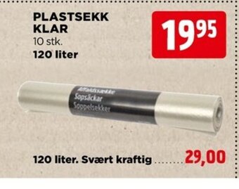 jem & fix Plastsekk Klar tilbud