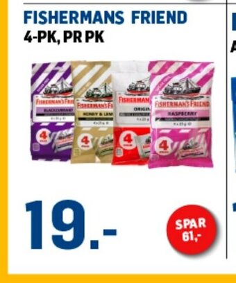 Price Lagerbutikk Fishermans Friend tilbud