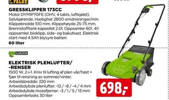 jem & fix Elektrisk plenlufter/ -renser tilbud