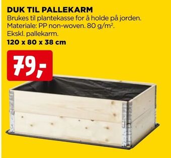 jem & fix Duk til pallekarm tilbud