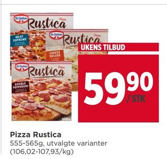 Meny Pizza Rustica tilbud