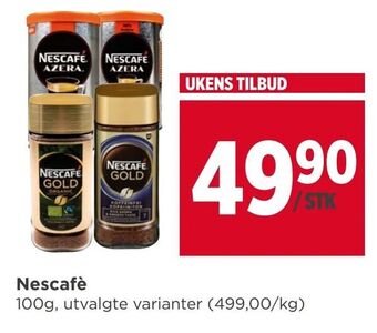 Meny Nescafè tilbud