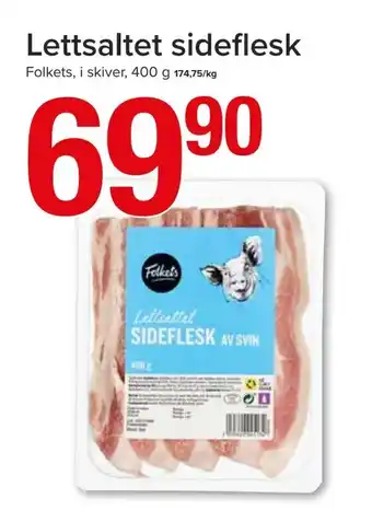 Spar Lettsaltet sideflesk tilbud