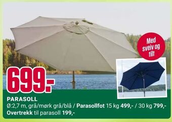 Europris Parasoll tilbud