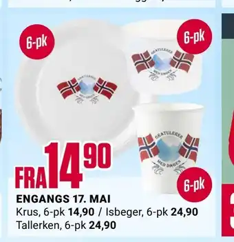 Europris Engangs 17. mai tilbud
