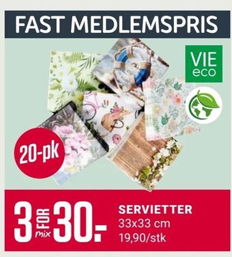 Europris Servietter tilbud