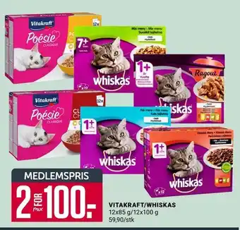 Europris VITAKRAFT/WHISKAS tilbud