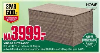Europris VIBORG PUTEKASSE tilbud