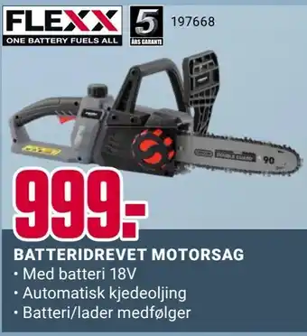Europris Batteridrevet motorsag tilbud