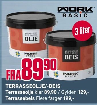 Europris Terrasseolje/-beis tilbud