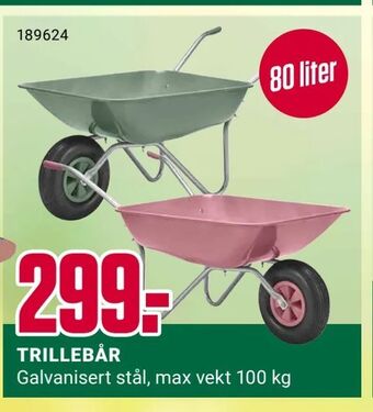 Europris Trillebår tilbud