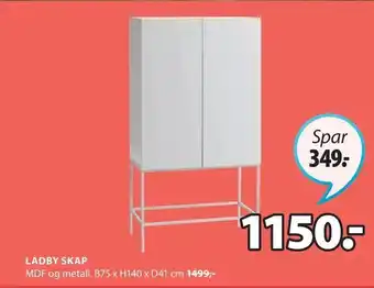 JYSK Ladby skap tilbud