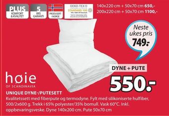 JYSK Unique dyne-/putesett tilbud