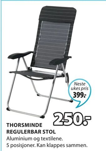 JYSK Thorsminde regulerbar stol tilbud