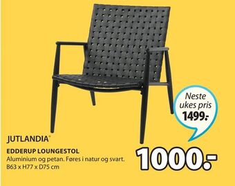 JYSK Edderup loungestol tilbud