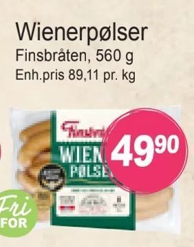 Joker Wienerpølser tilbud