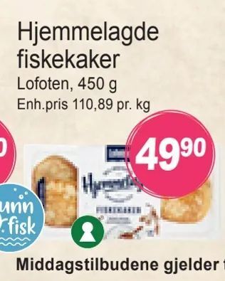 Joker Hjemmelagde fiskekaker tilbud