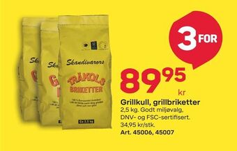 Byggmax Grillkull, grillbriketter tilbud