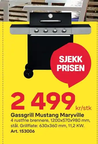 Gassgrill Mustang Maryville