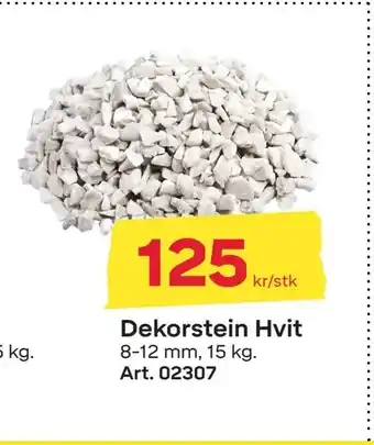 Dekorstein Hvit