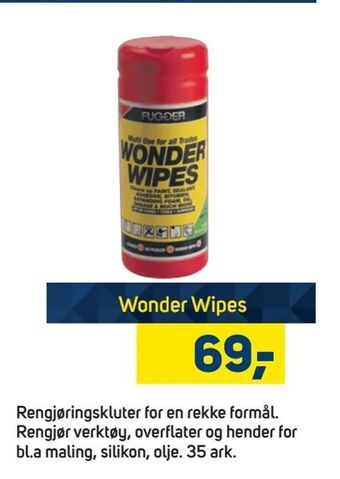 Megaflis Wonder Wipes tilbud
