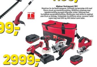 Megaflis Mjølner Verktøysett 18V tilbud