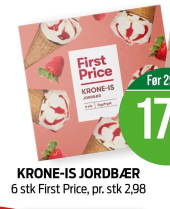 Kiwi Krone-is jordbær tilbud