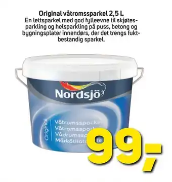 Megaflis Original våtromssparkel tilbud